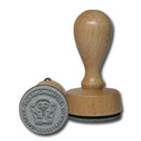 Wooden stamp round d-30 mm Diver Wooden stamp round d-30 mm Diver